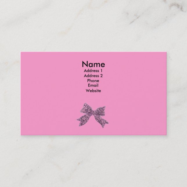 Carte De Visite arc rose (Devant)