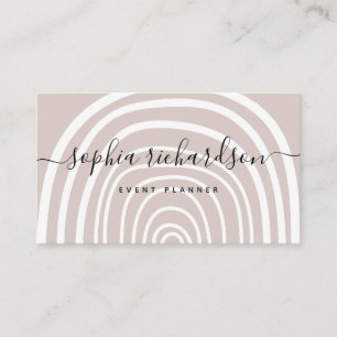 Carte De Visite Arche subtile   Rose neutre Abstrait tendance