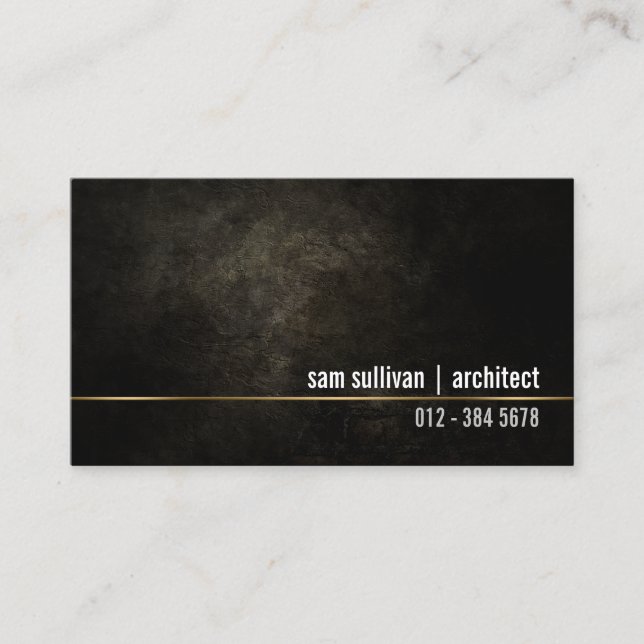 Carte De Visite Architect Construction Contractor Business Card (Devant)