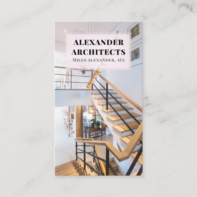 Carte de visite architecte (Devant)