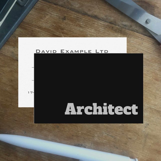 Carte De Visite Architecte audacieux et clair (Créateur téléchargé)