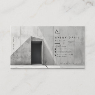 Carte De Visite Architecte béton brutaliste moderne