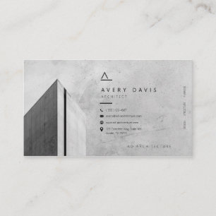 Carte De Visite Architecte béton brutaliste moderne