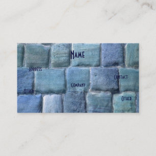 Carte De Visite Architecte Blue Sandstone