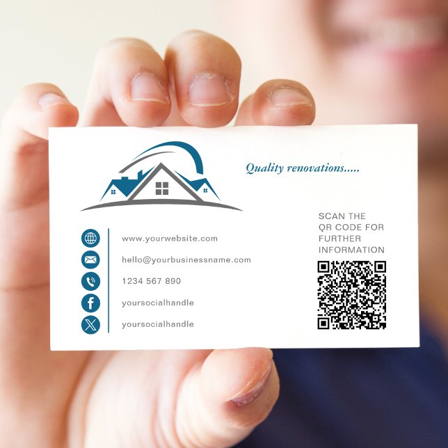 Carte De Visite Architecte, Constructeur, Réalisateur, Constructio (Créateur téléchargé)