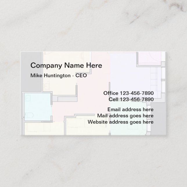 Carte De Visite Architecte d'intérieur (Devant)