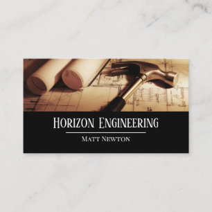 Carte De Visite Architecte Ingénierie EntrepreneurConstruction