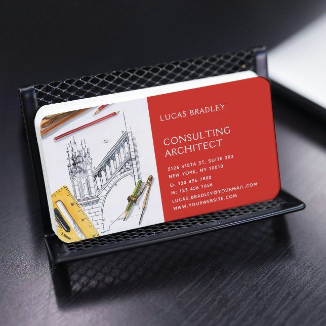 Carte De Visite Architecte Ingénieur Construction Moderne (Créateur téléchargé)