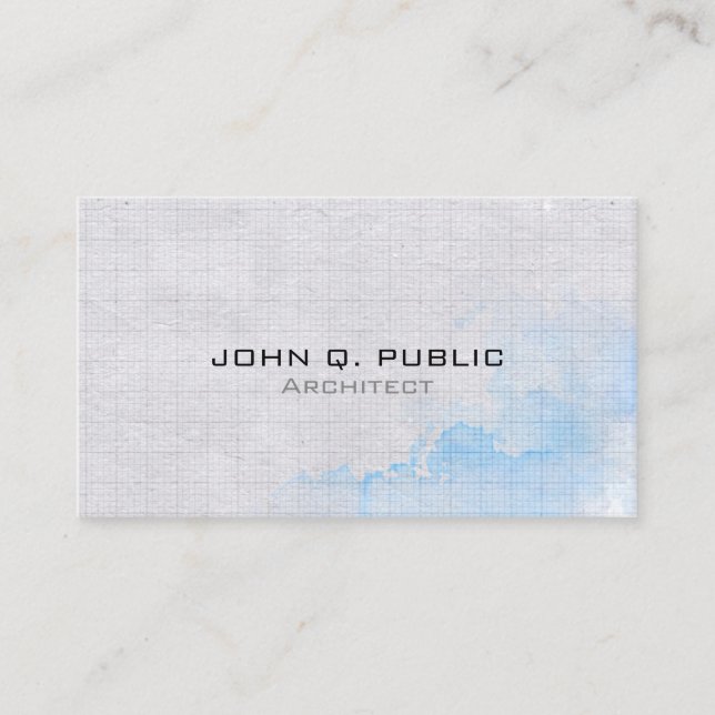 Carte De Visite Architecte moderne élégant professionnel (Devant)