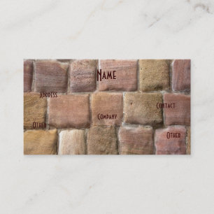 Carte De Visite Architecte Sandstone Blue I