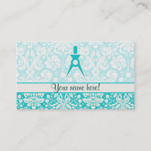 Carte De Visite Architecte turquoise