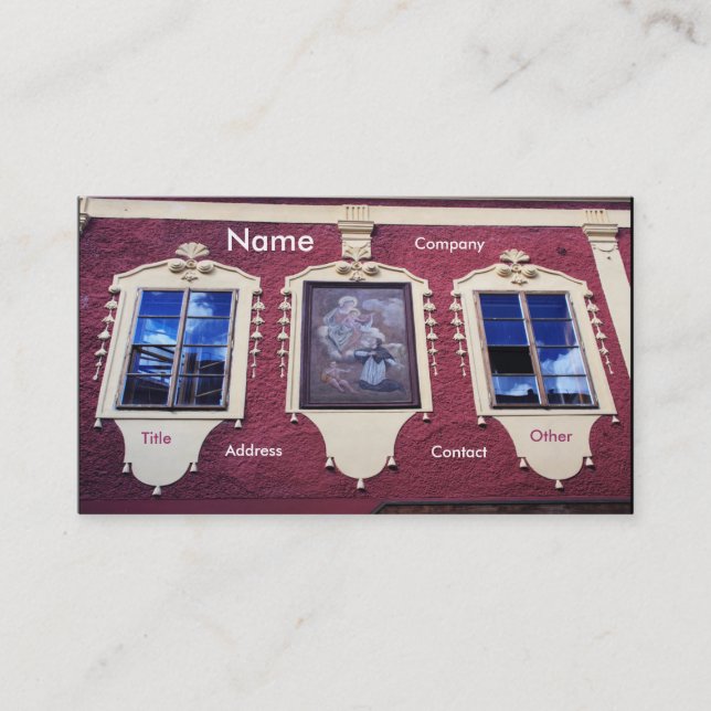 Carte De Visite Architecte Windows I (Devant)