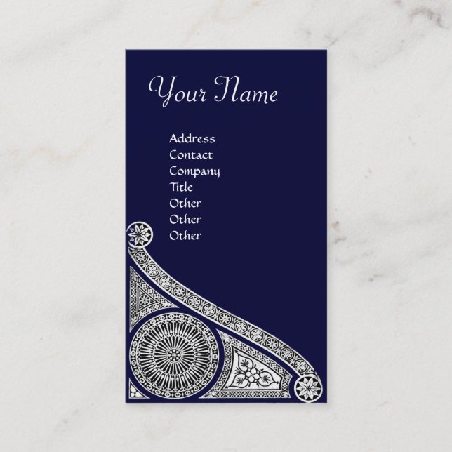 Carte De Visite Architecture ARCHITECTURE RENAISSANCE, Bleu, Blanc (Devant)