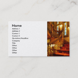 Carte De Visite Architecture - Escalier - Jetons un coup d'œil à l