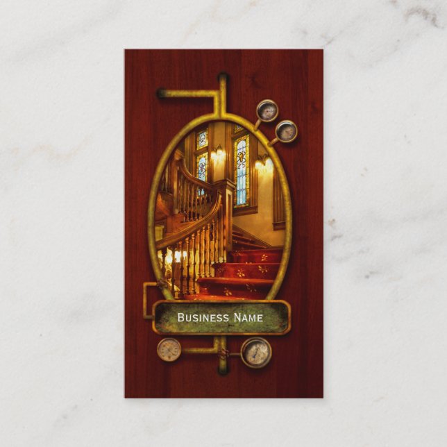 Carte De Visite Architecture - Escalier - Jetons un coup d'œil à l (Devant)