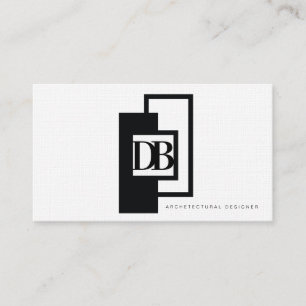 Carte De Visite Architecture minimaliste designer monochrome