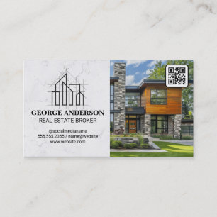Carte De Visite Architecture Moderne Biens Immobiliers