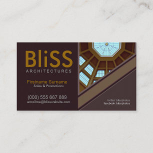 Carte De Visite Architecture moderne Design avec Modèle photo Bus