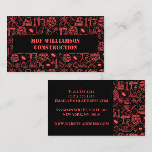 Carte De Visite architecture moderne Plan directeur Motif de l'ing