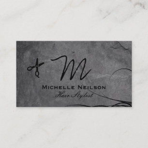 Carte De Visite Ardoise et Cheveux   Liste de contrôle des cheveux