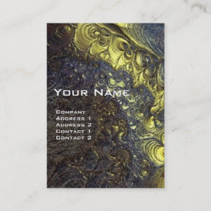 Carte De Visite ARES CYBORG, Rouge Jaune Sci-Fi, Techno, Robotique