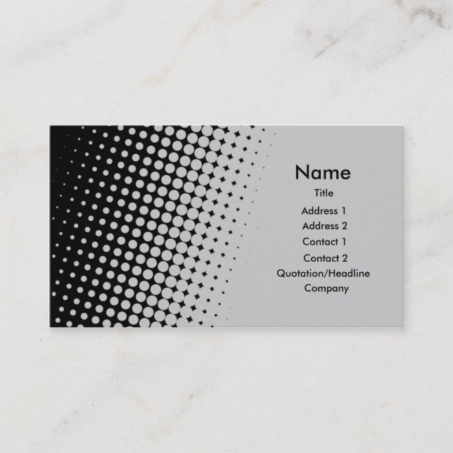 Carte De Visite Argent à noircir (Devant)