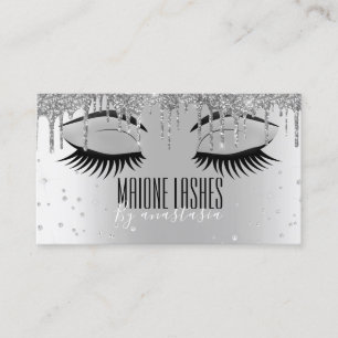 Carte De Visite Argent Artist Blush Maquillage Lashes Parties scin