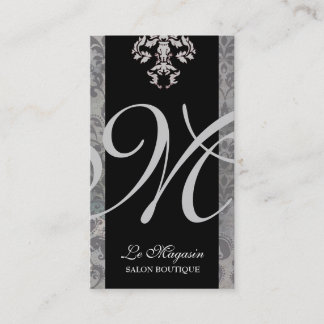 Carte De Visite argent du monogramme 311-Marley