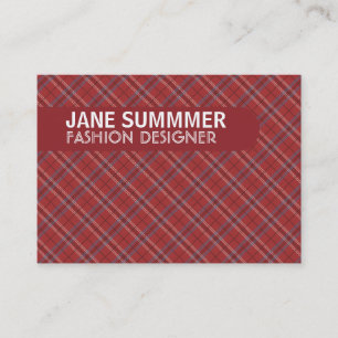 Carte De Visite Argyle design