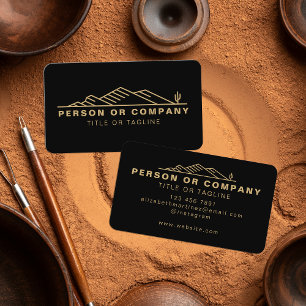 Carte De Visite Arizona Cactus Paysage Ou Immobilier Moderne