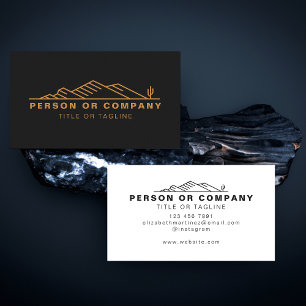 Carte De Visite Arizona Cactus Paysage Ou Immobilier Moderne