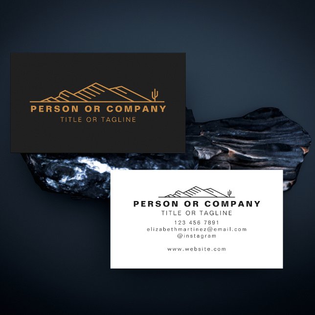 Carte De Visite Arizona Cactus Paysage Ou Immobilier Moderne (Créateur téléchargé)