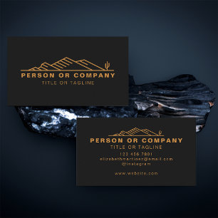 Carte De Visite Arizona Cactus Paysage Ou Immobilier Moderne