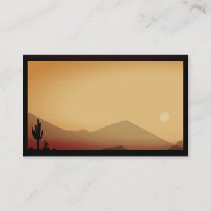 Carte De Visite Arizona Desert Scene sur un
