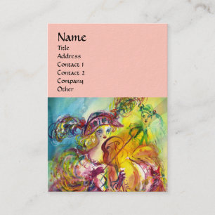 Carte De Visite ARLECCHINA VIOLINIST, Violon, Musique, Artiste de