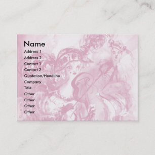 Carte De Visite ARLECCHINA VIOLINIST, Violon, Musique, Artiste de