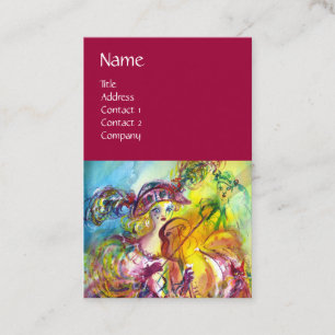 Carte De Visite ARLECCHINA VIOLINIST, Violon, Musique, Artiste de 