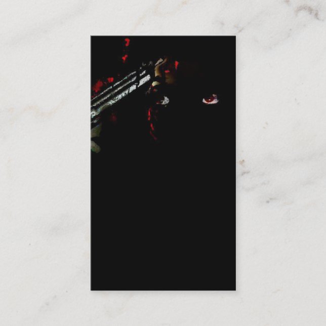 Carte De Visite arme à feu à votre tête (Devant)