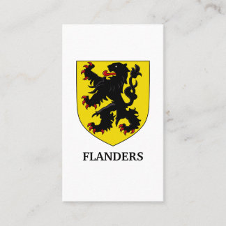 Carte De Visite Armoiries de Flandre Lion Héraldique