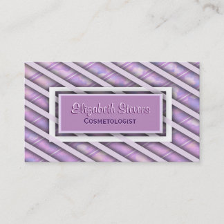 Carte De Visite Armure en soie élégante de ruban