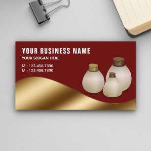 Carte De Visite Aroma Aroma Aroma Arome Rouge foncé Bouteille de p