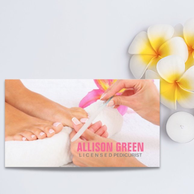 Carte De Visite Aromathérapie Manicuriste Pedicurist Pedicure Salo (Aromatherapy Manicurist Pedicurist Pedicure Salon Business Card)