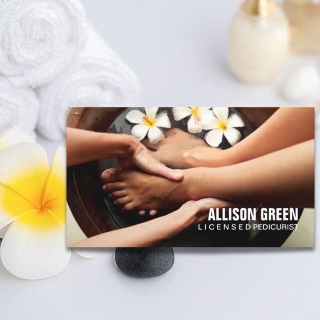 Carte De Visite Aromathérapie Manicuriste Pedicurist Pedicure Salo (Aromatherapy Manicurist Pedicurist Pedicure Salon Business Card)