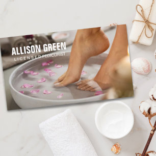 Carte De Visite Aromathérapie Manicuriste Pedicurist Pedicure Salo