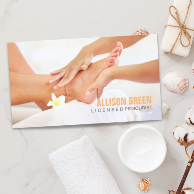 Carte De Visite Aromathérapie Manicuriste Pedicurist Pedicure Salo (Aromatherapy Manicurist Pedicurist Pedicure Salon Business Card)