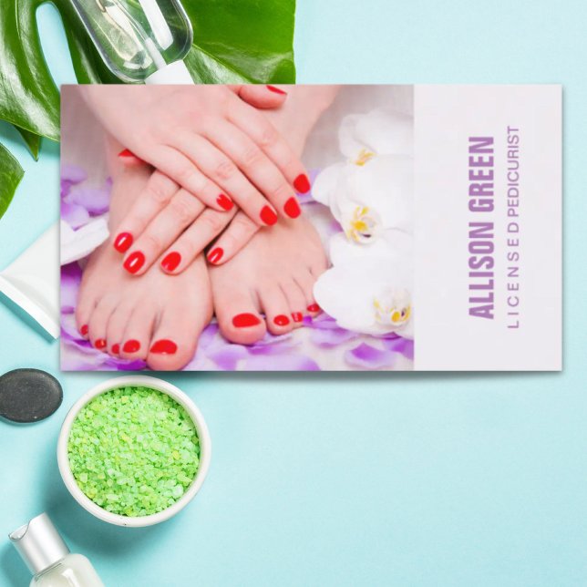 Carte De Visite Aromathérapie Manicuriste Pedicurist Pedicure Salo (Aromatherapy Manicurist Pedicurist Pedicure Salon Business Card)