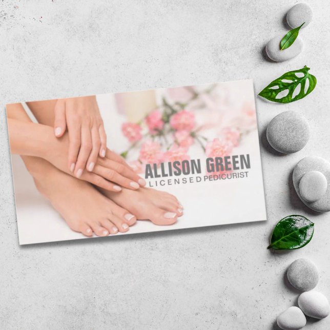 Carte De Visite Aromathérapie Manicuriste Pedicurist Pedicure Salo (Aromatherapy Manicurist Pedicurist Pedicure Salon Business Card)