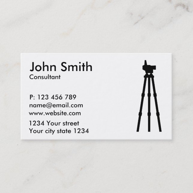 Carte De Visite Arpenteur (Devant)