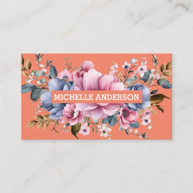 Carte De Visite Arrangement floral (Devant)