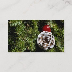 Carte De Visite Arrière - plan à feuillage persistant de